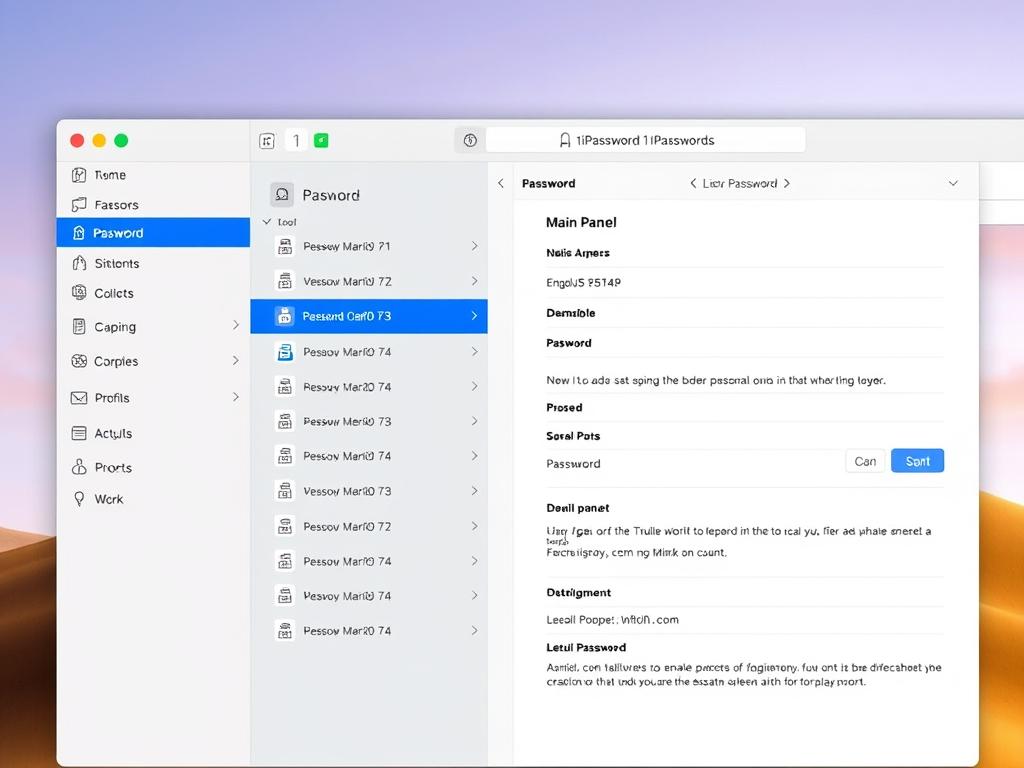 1Password desktop application showing clean modern interface
