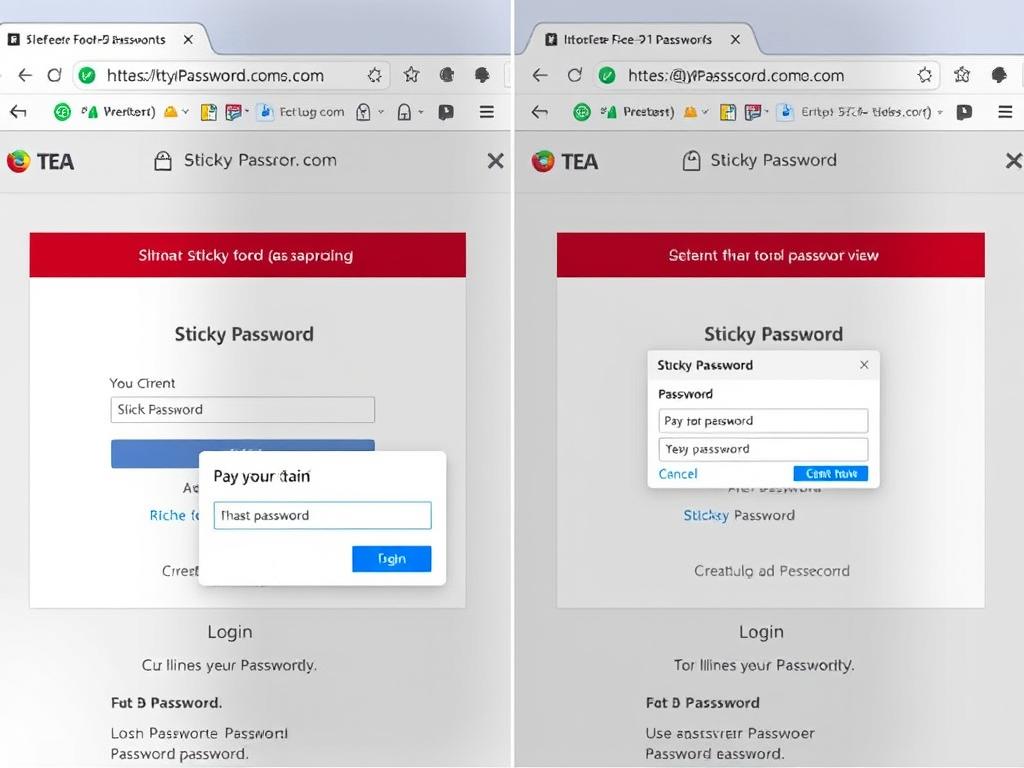 1Password vs Sticky Password browser extensions comparison