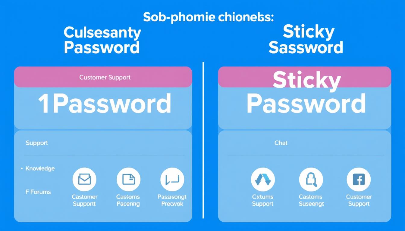 1Password vs Sticky Password customer support options comparison