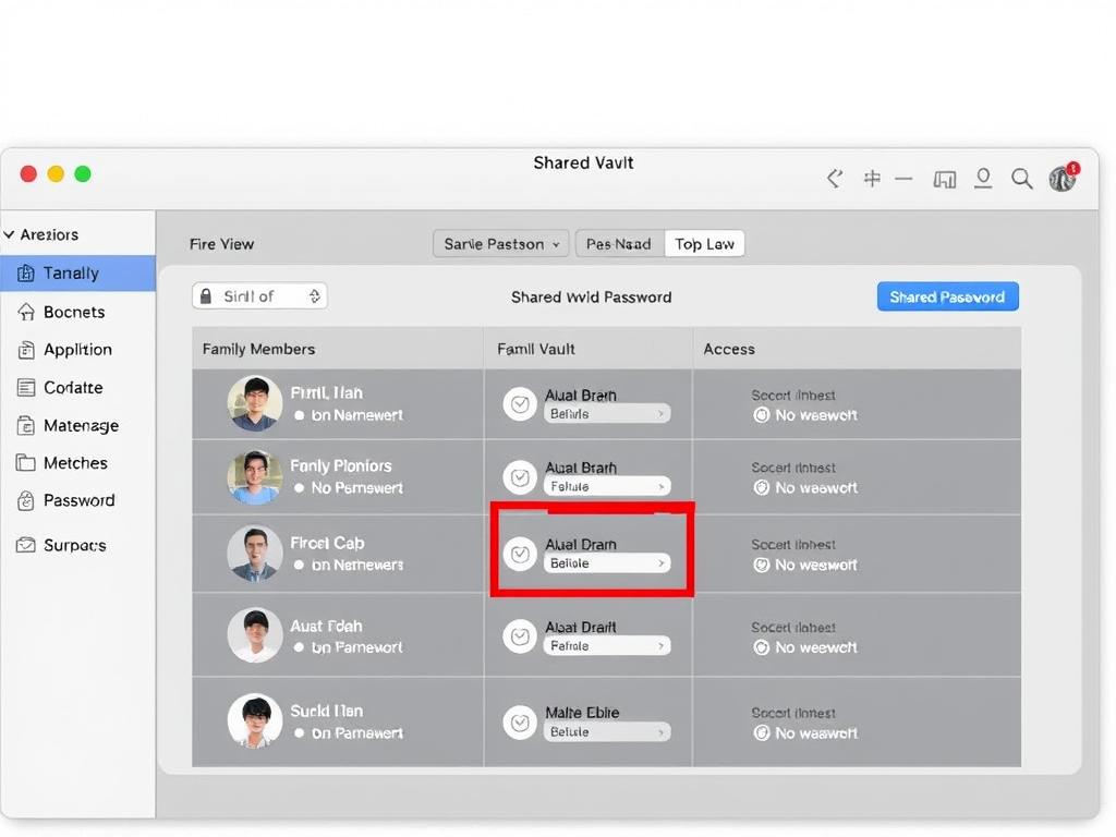 1Password family sharing feature highlighted