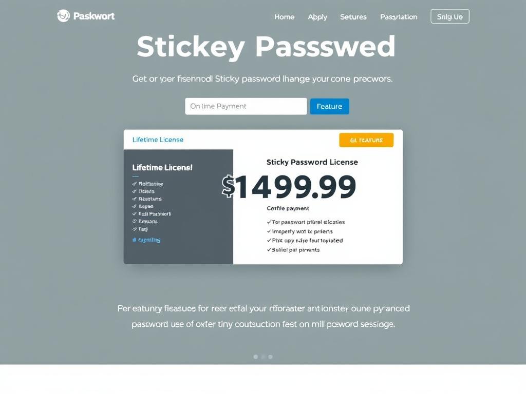 Sticky Password lifetime license offer highlighted