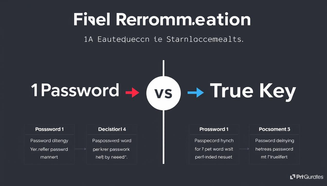 1Password vs True Key final recommendation visualization
