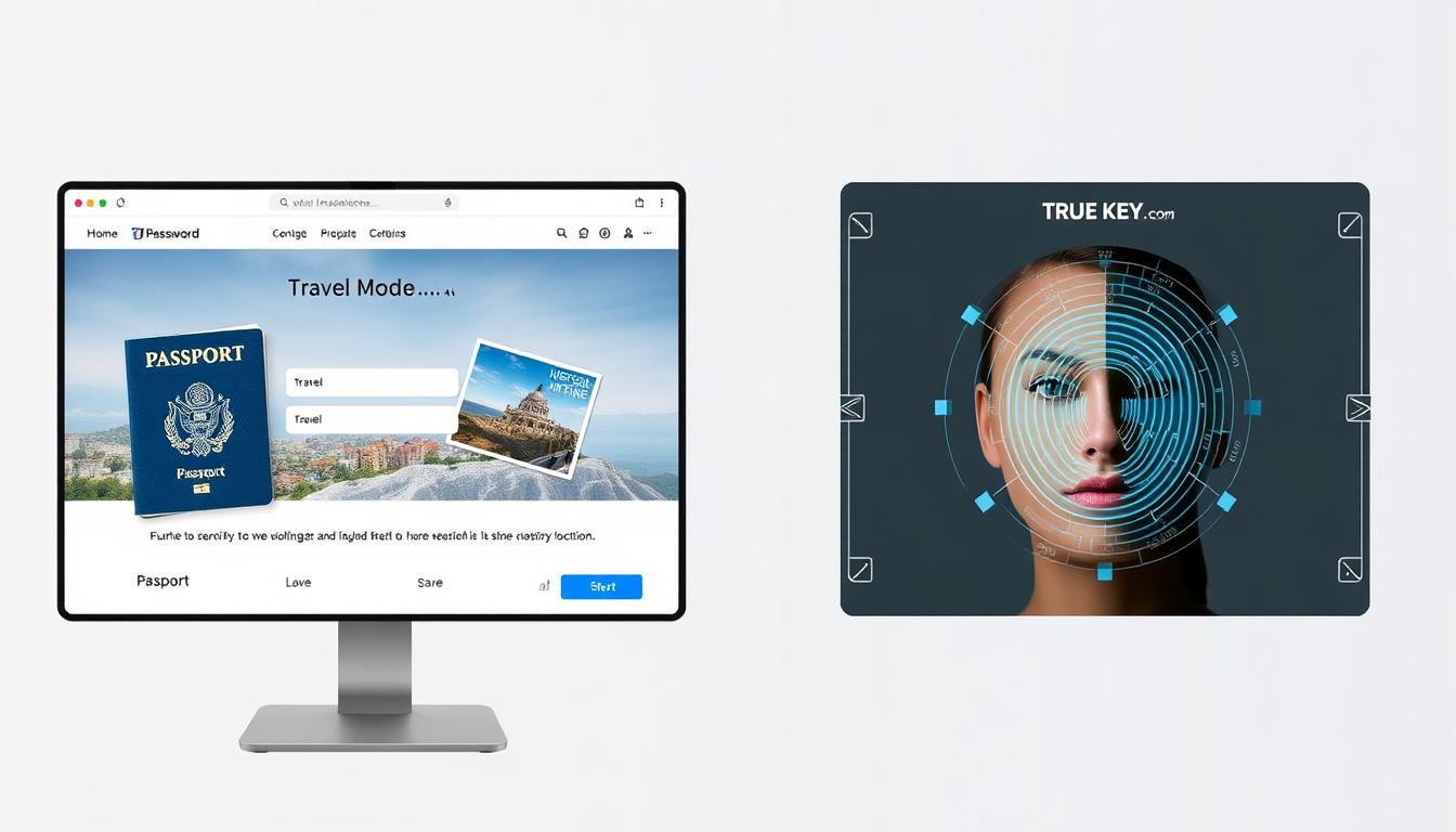 1Password's Travel Mode and True Key's facial recognition authentication features